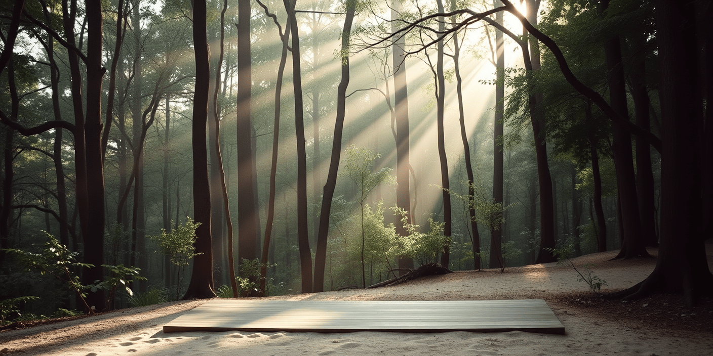 Forest yoga retreat